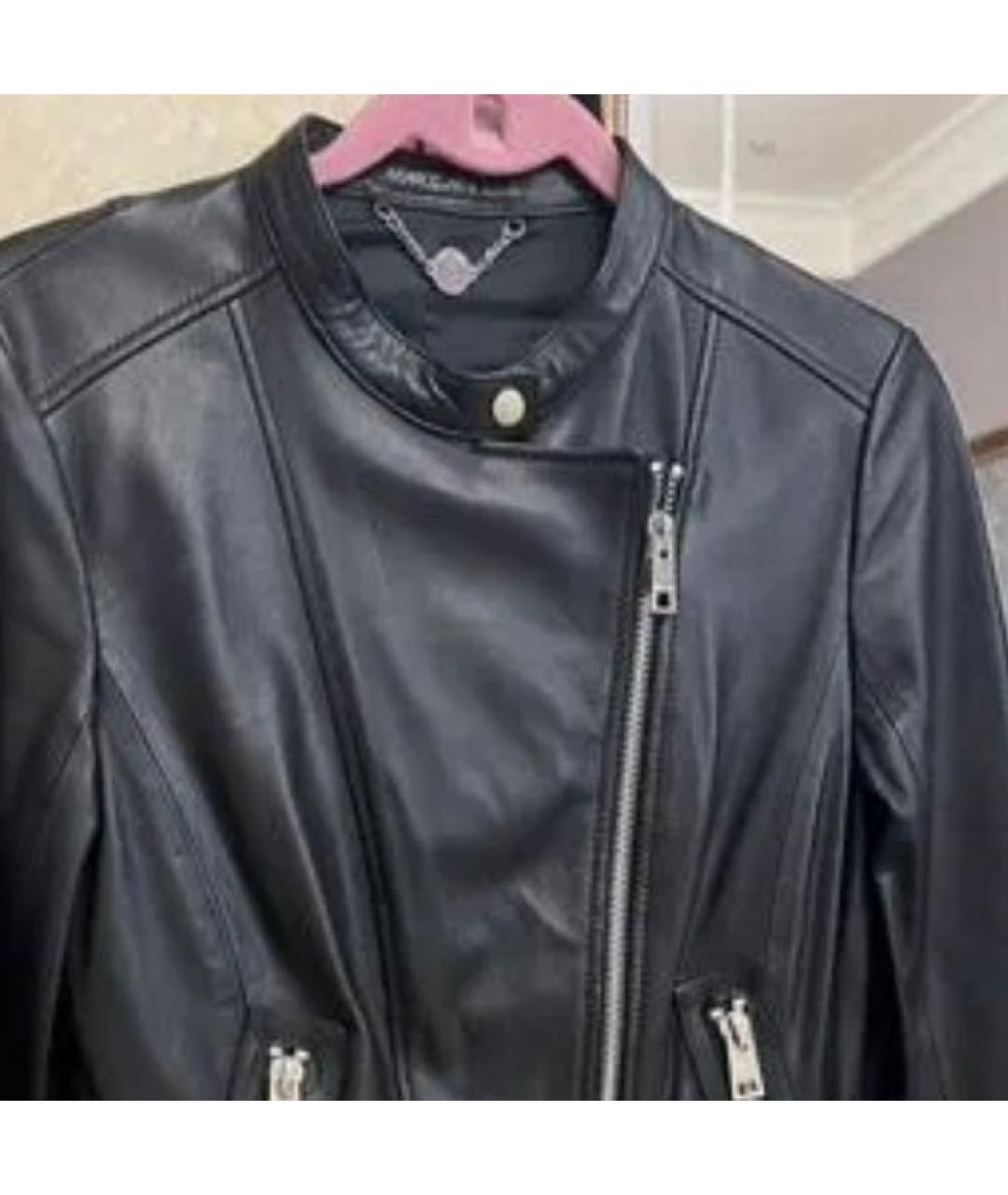 MARC JACOBS Черная кожаная куртка, фото 4