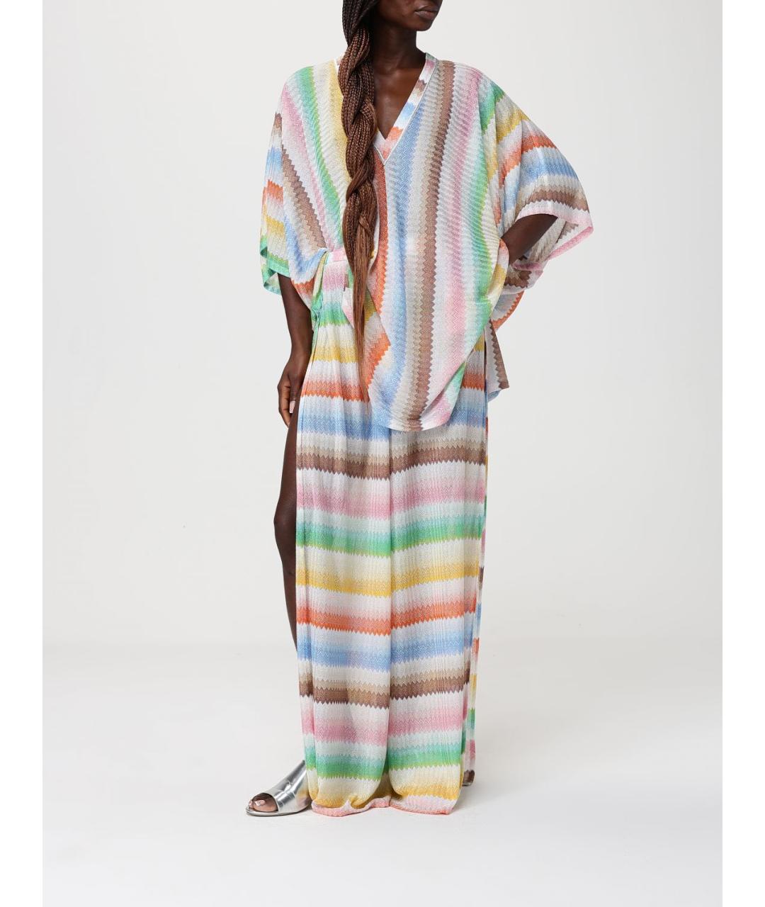 MISSONI Мульти вискозные брюки широкие, фото 2