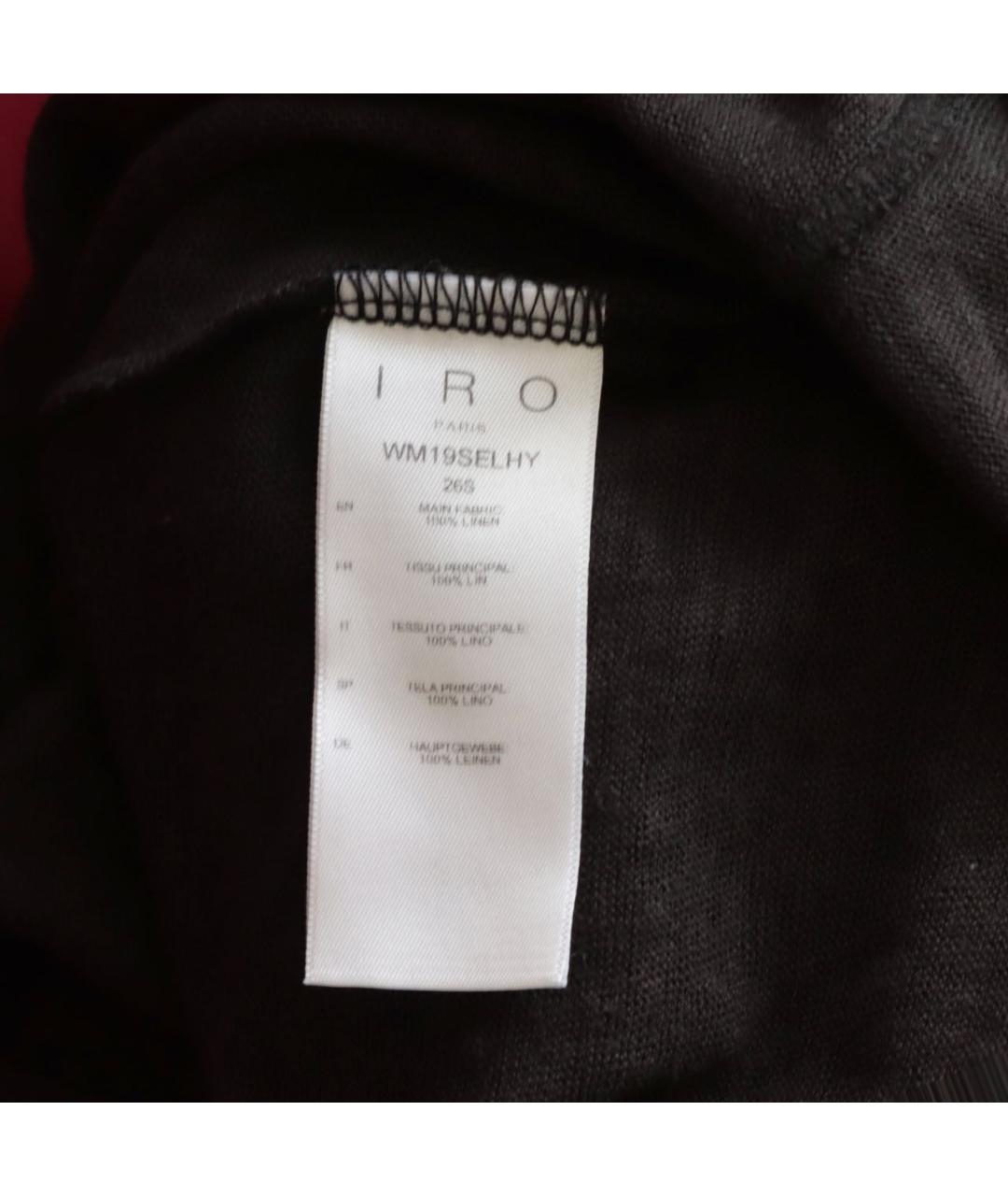 IRO Черный льняной джемпер / свитер, фото 5
