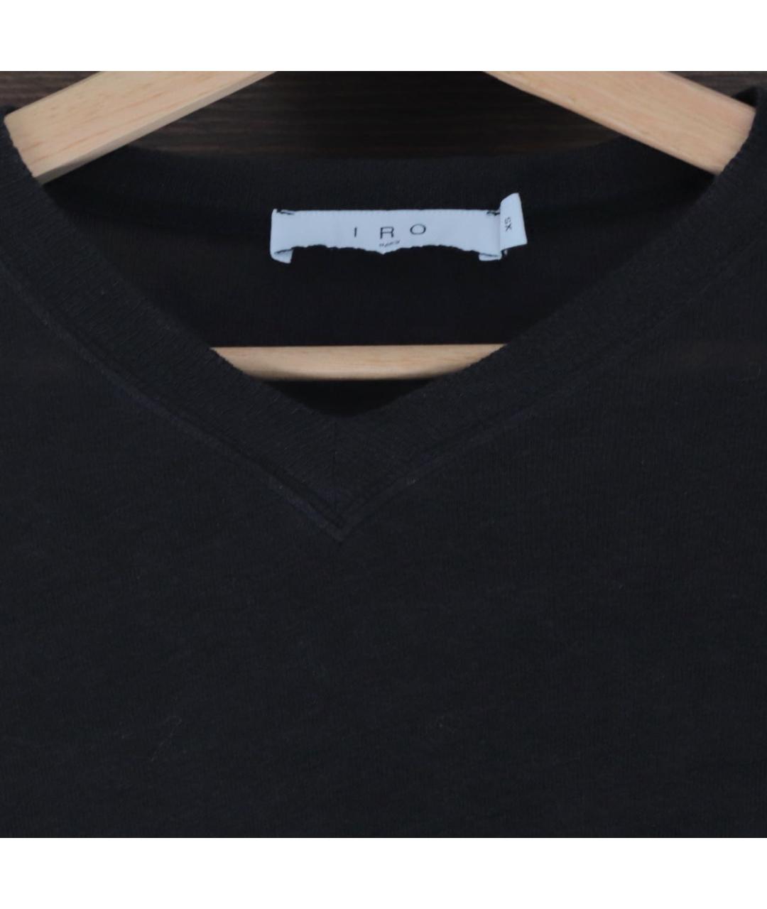 IRO Черный льняной джемпер / свитер, фото 4