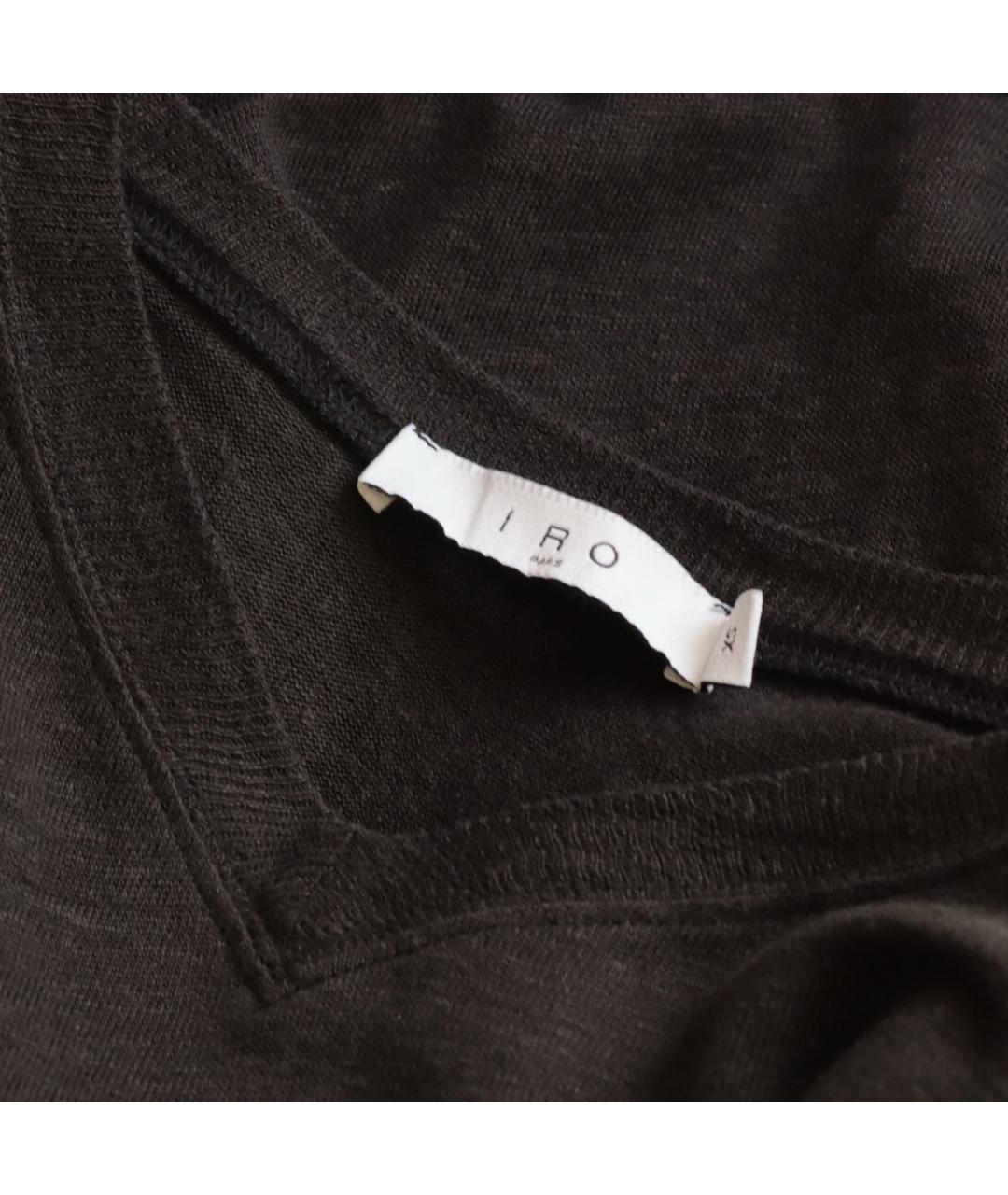 IRO Черный льняной джемпер / свитер, фото 3