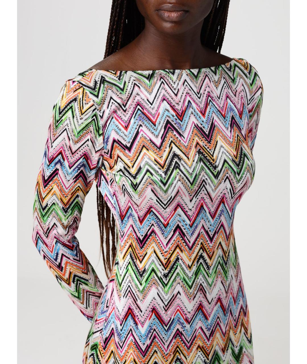 MISSONI Мульти вискозное повседневное платье, фото 4