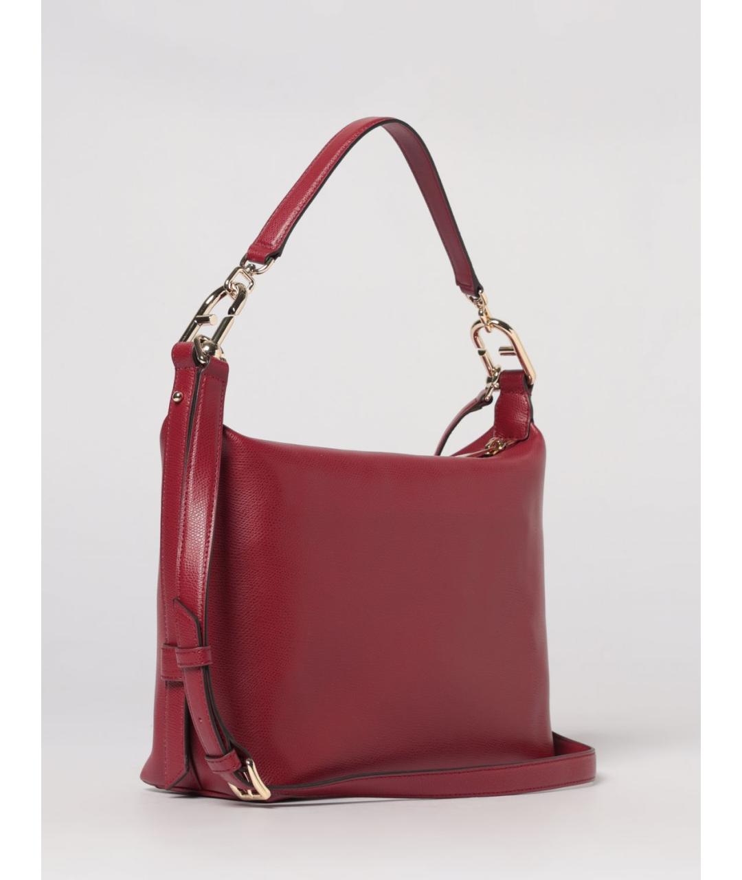 FURLA Бордовая кожаная сумка через плечо, фото 2