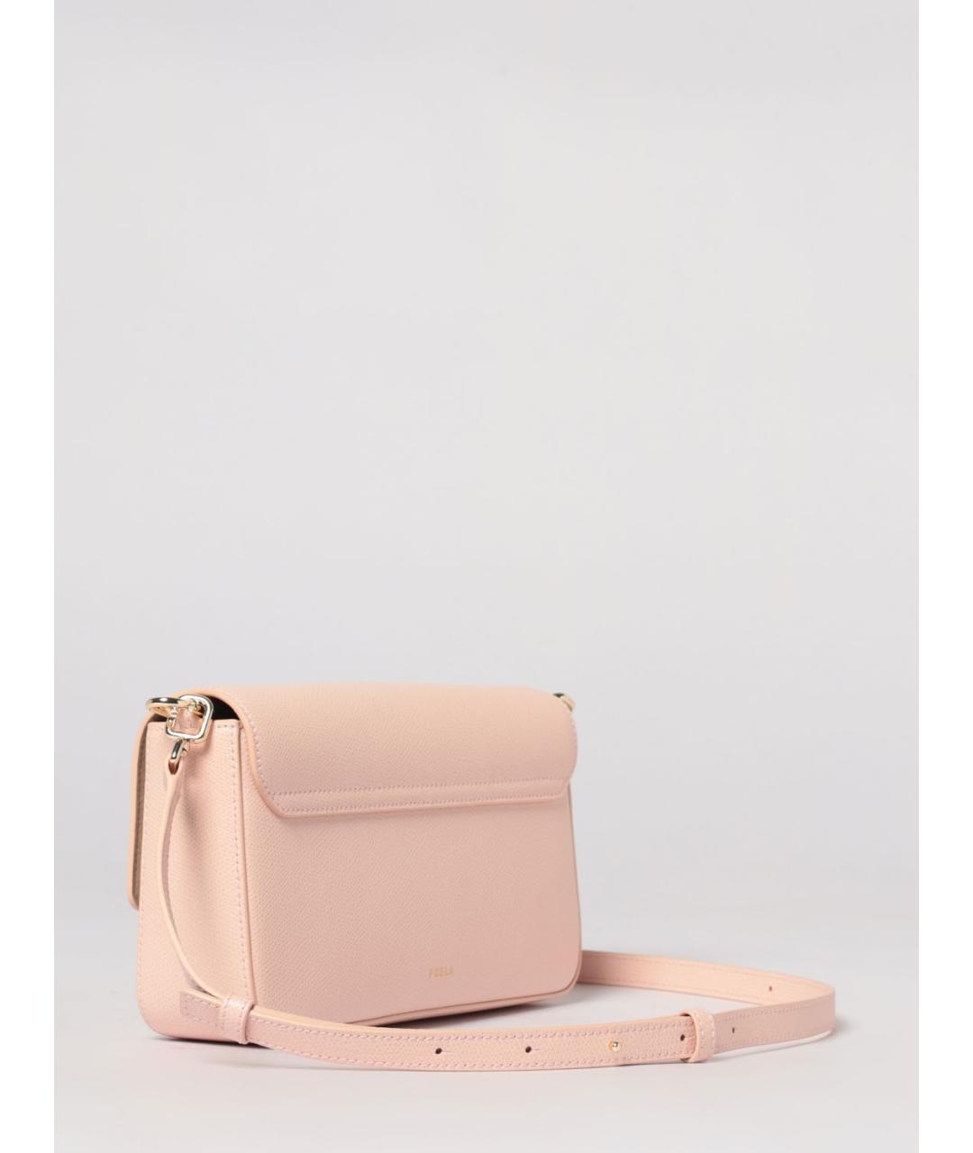 FURLA Розовая кожаная сумка через плечо, фото 2