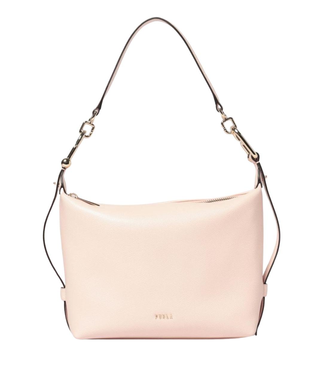 FURLA Розовая кожаная сумка через плечо, фото 1