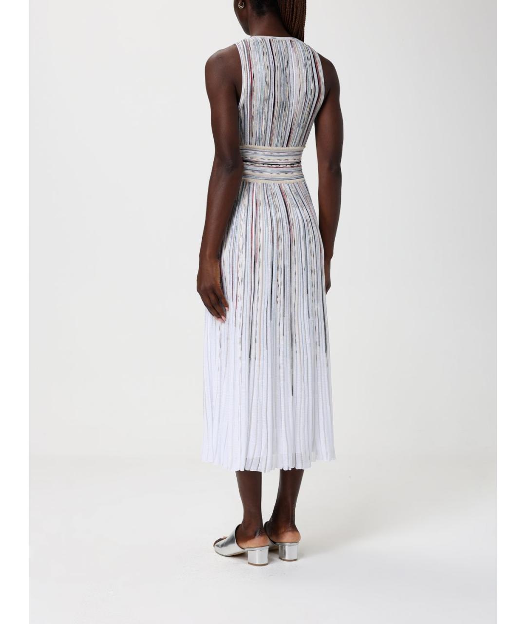 MISSONI Белое вискозное повседневное платье, фото 2