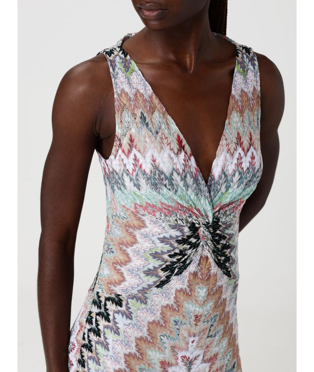 MISSONI Мульти вискозное повседневное платье, фото 4