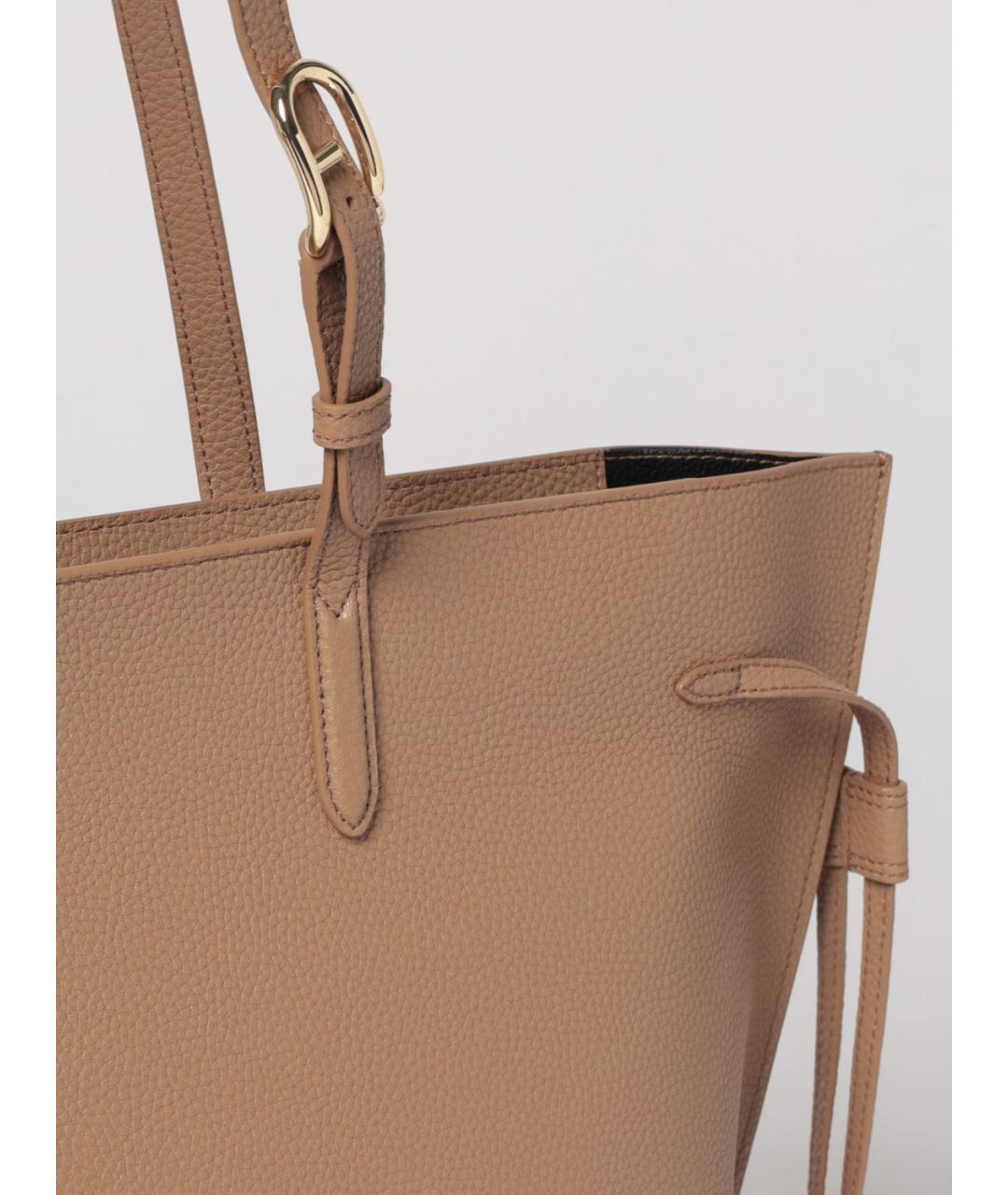 FURLA Бежевая кожаная сумка тоут, фото 3