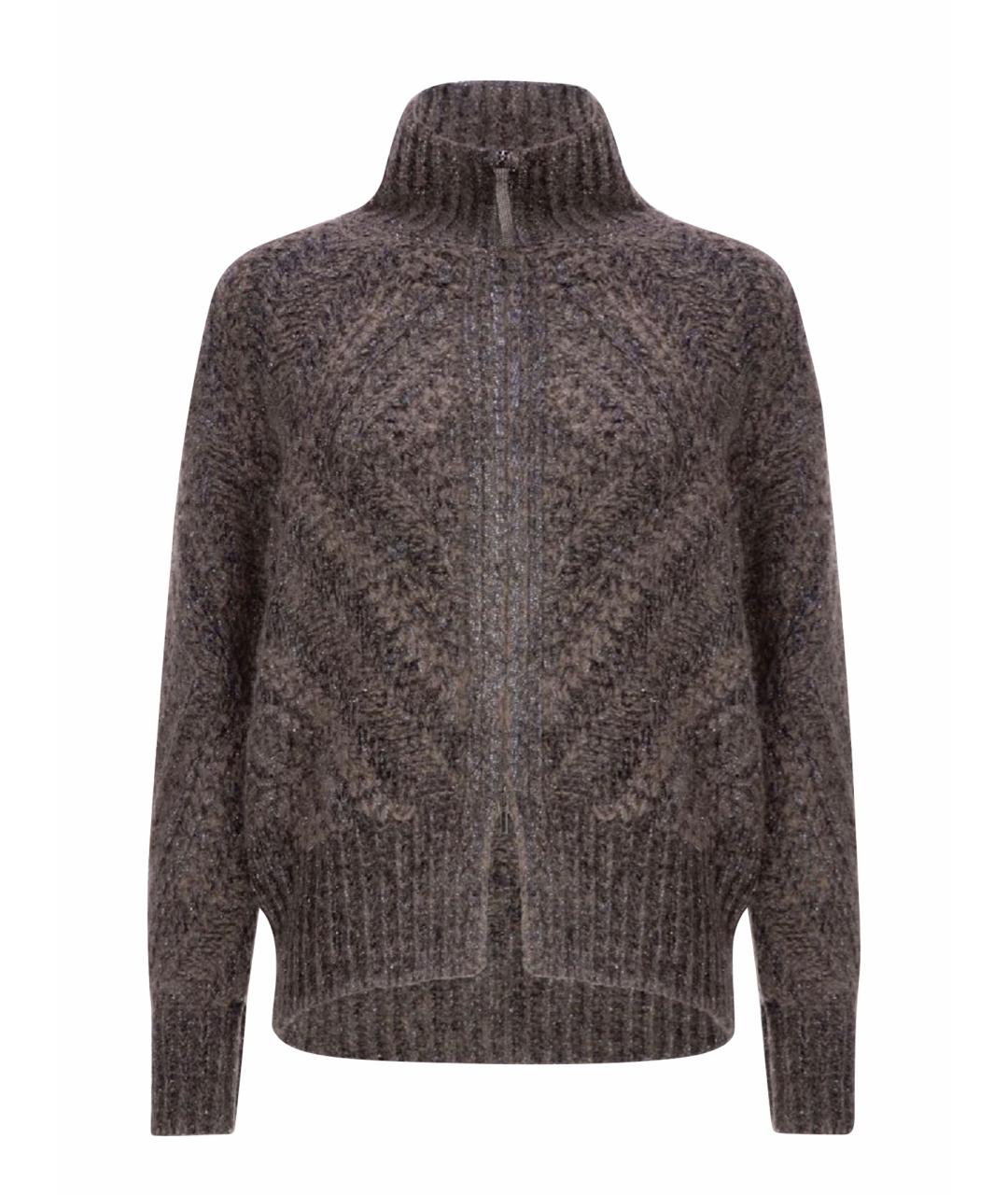 FABIANA FILIPPI Антрацитовый вискозный кардиган, фото 1