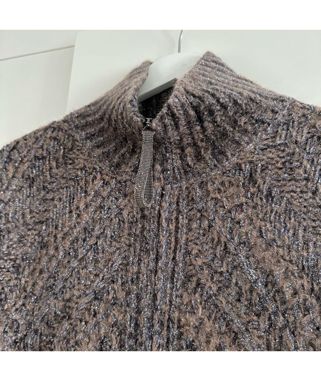 FABIANA FILIPPI Антрацитовый вискозный кардиган, фото 4