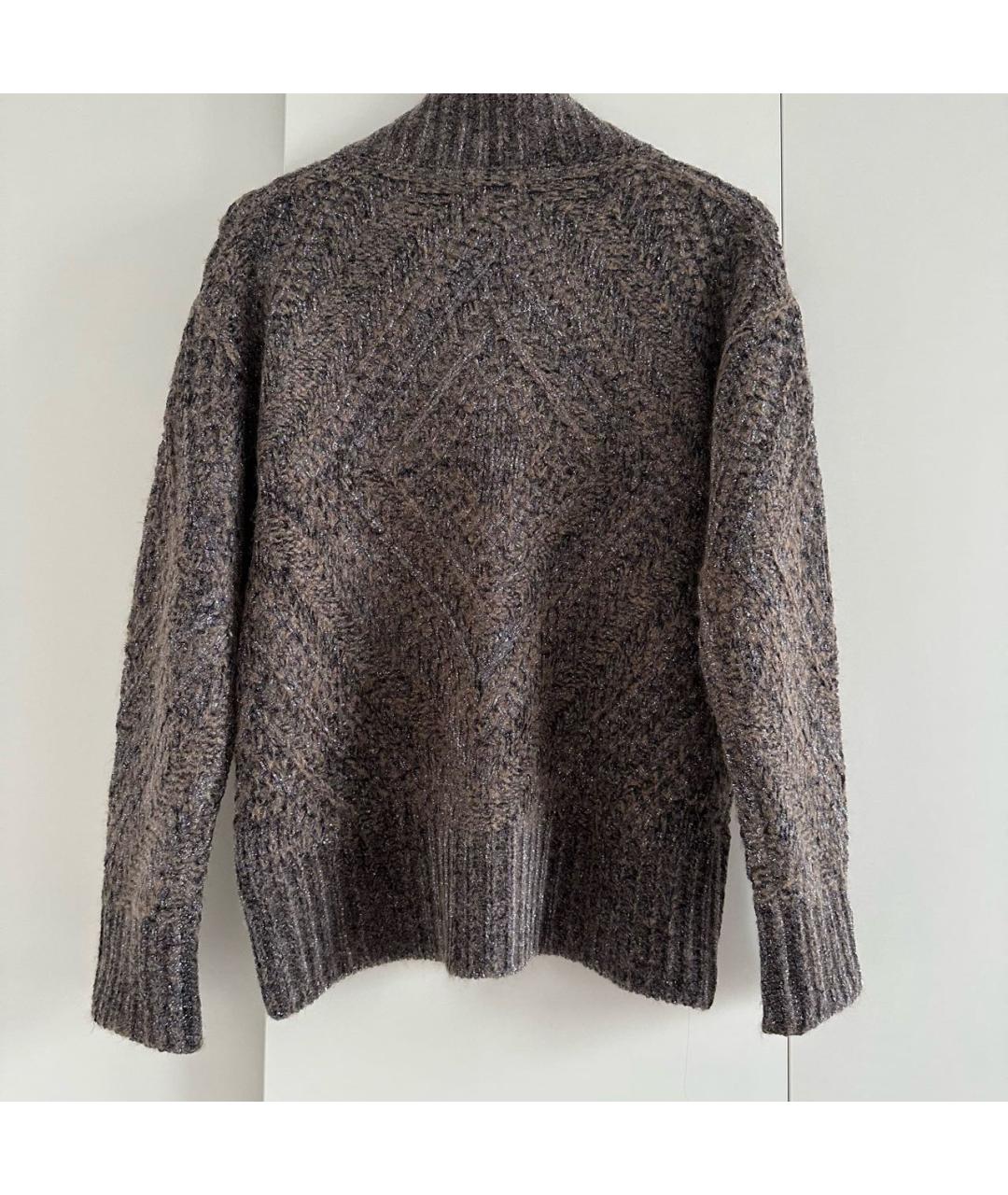 FABIANA FILIPPI Антрацитовый вискозный кардиган, фото 3