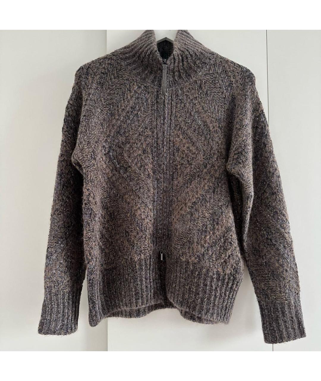 FABIANA FILIPPI Антрацитовый вискозный кардиган, фото 2