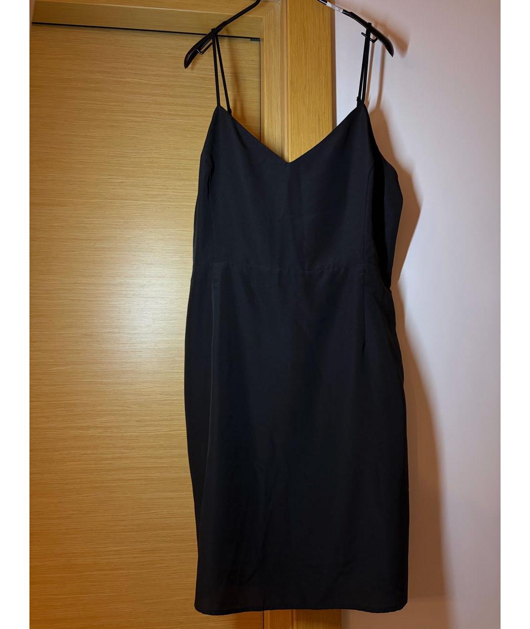 PINKO Черное полиэстеровое коктейльное платье, фото 3