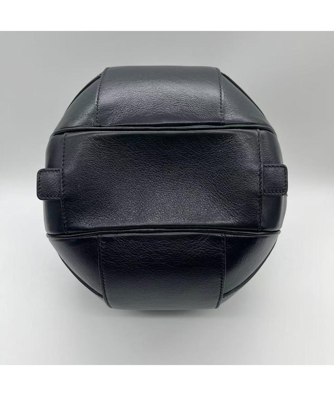 GUCCI Черная кожаная сумка с короткими ручками, фото 4