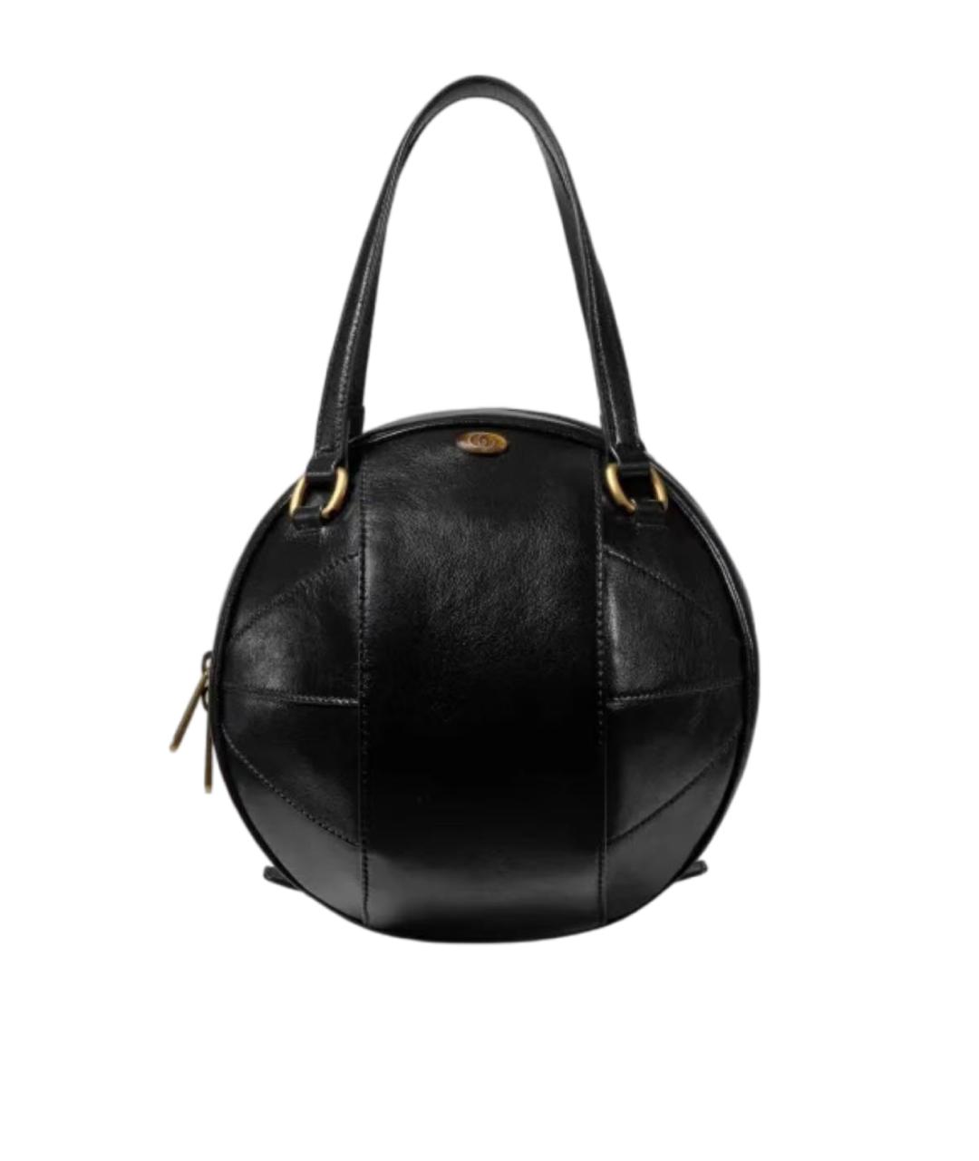 GUCCI Черная кожаная сумка с короткими ручками, фото 8