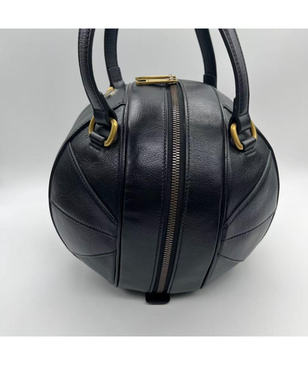 GUCCI Черная кожаная сумка с короткими ручками, фото 3