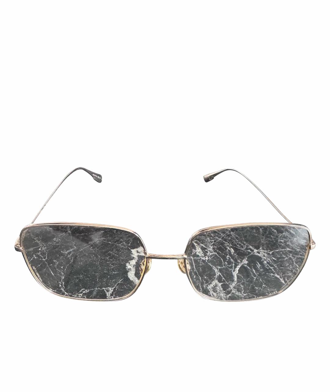 CHRISTIAN DIOR Золотые металлические солнцезащитные очки, фото 1