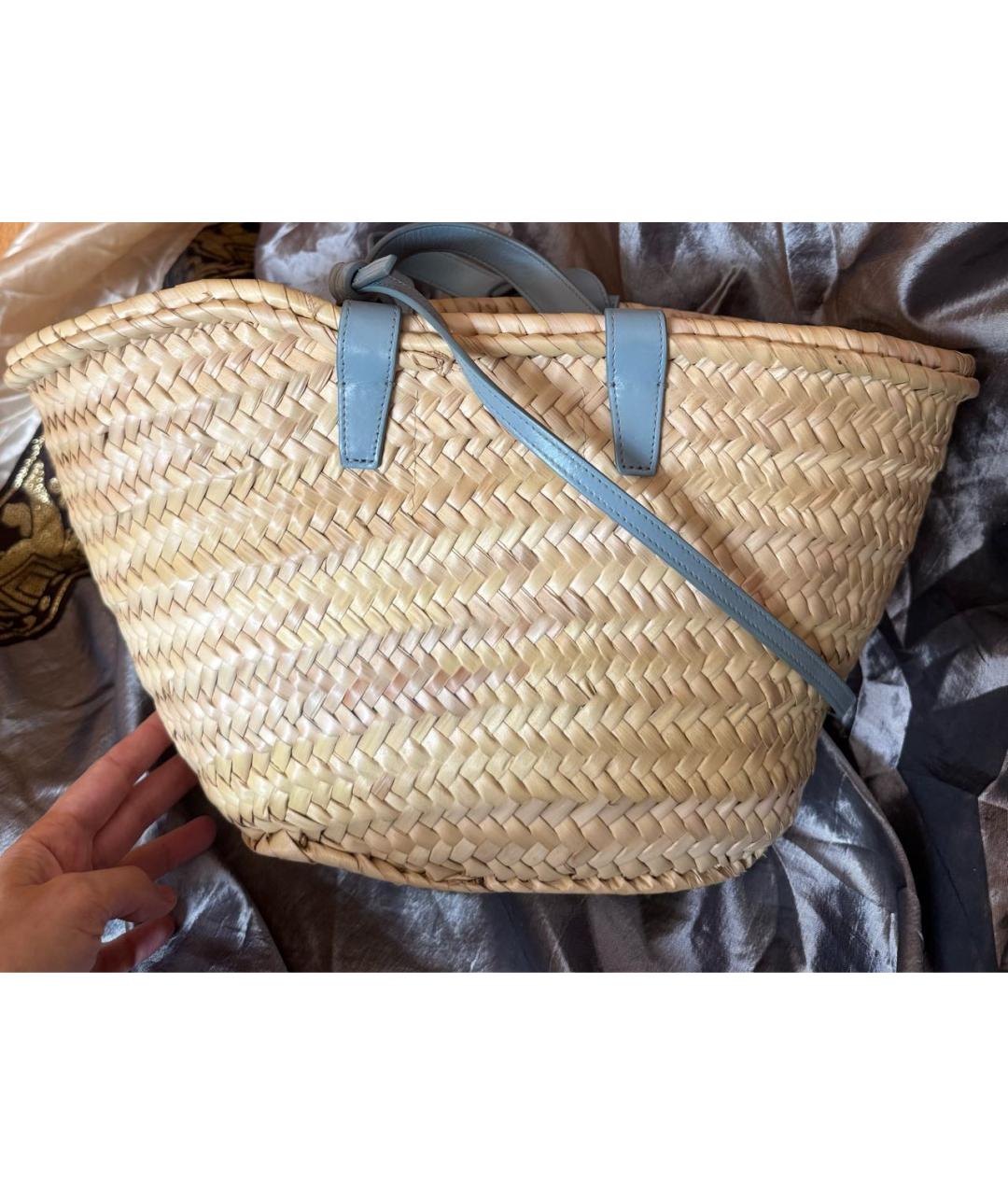 CELINE Бежевая пляжная сумка, фото 4