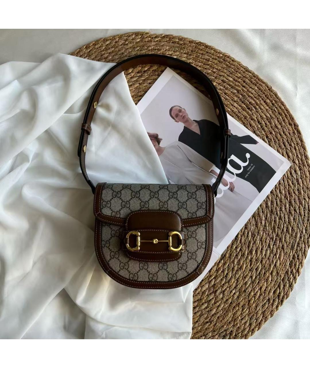 GUCCI Коричневая сумка через плечо, фото 2