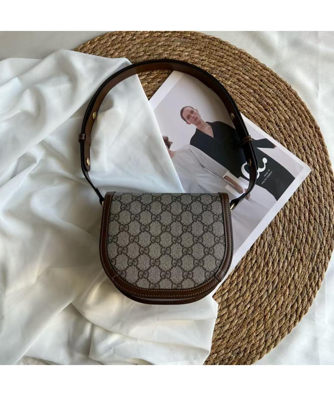 GUCCI Коричневая сумка через плечо, фото 3