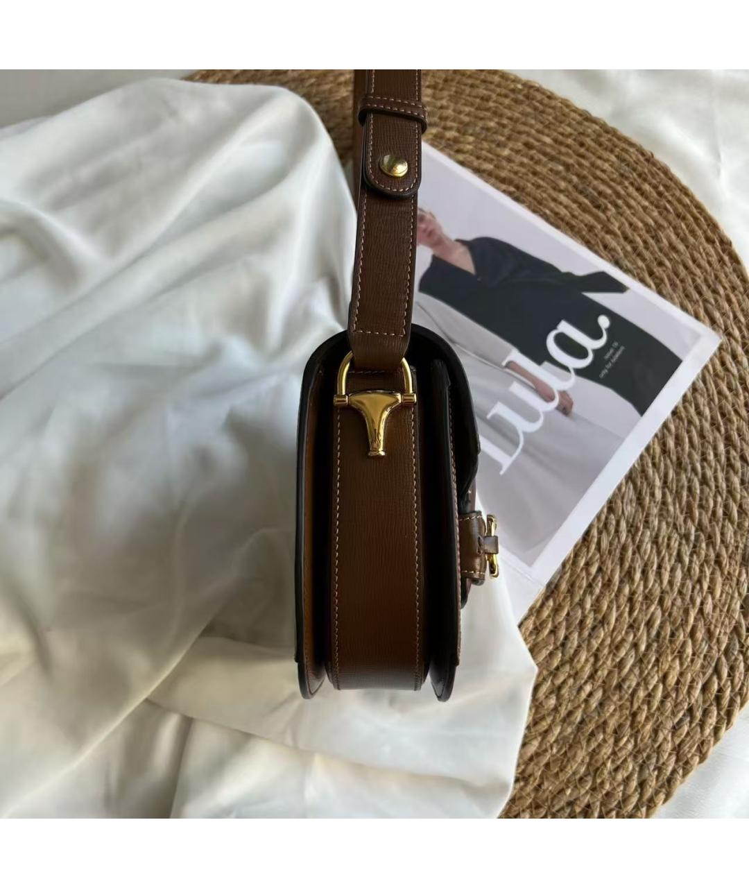 GUCCI Коричневая сумка через плечо, фото 6