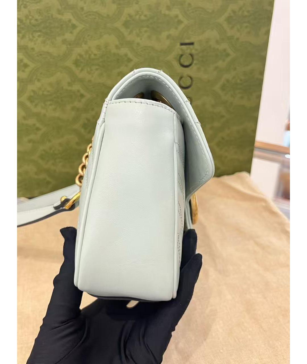 GUCCI Зеленая кожаная сумка через плечо, фото 4