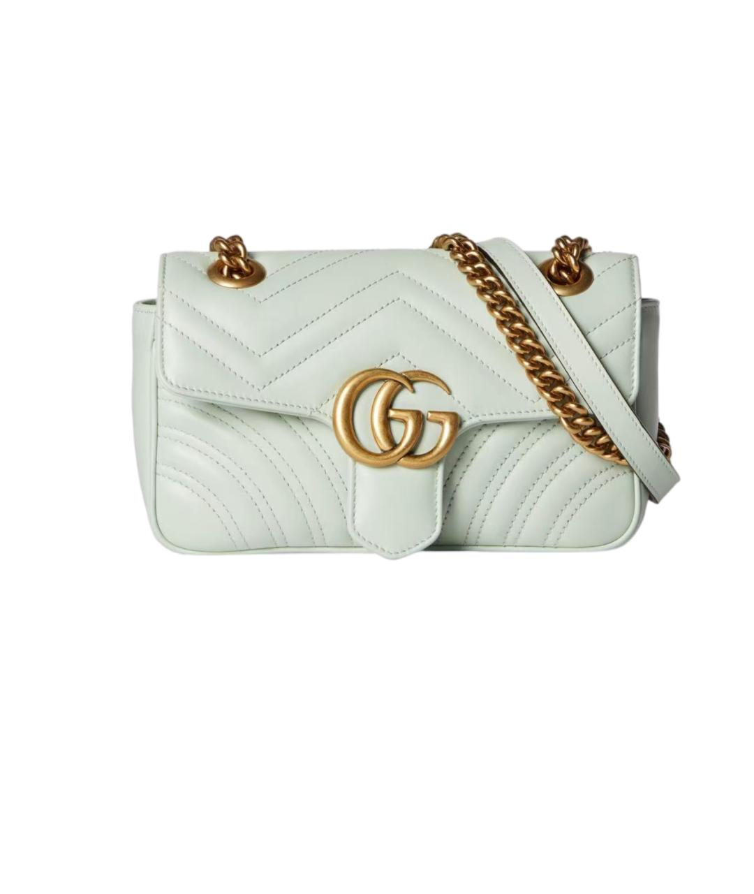 GUCCI Зеленая кожаная сумка через плечо, фото 8