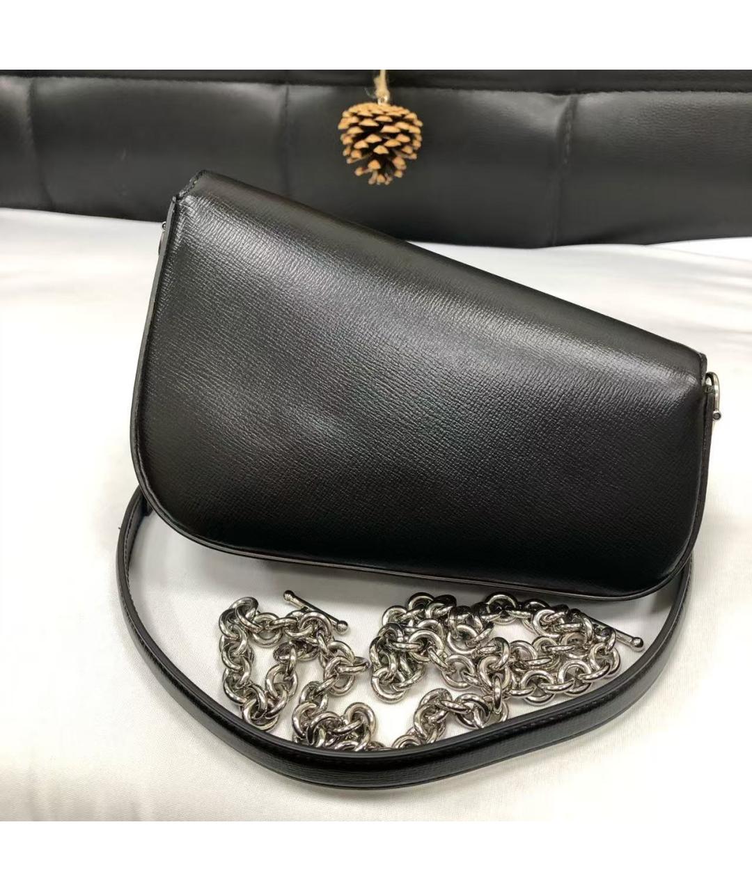 GUCCI Черная кожаная сумка через плечо, фото 3