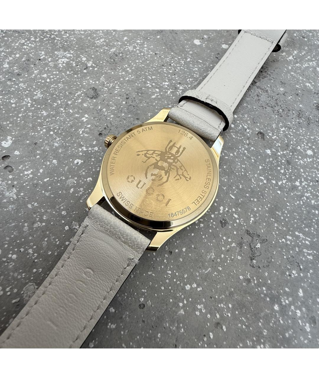 GUCCI Золотые часы, фото 6