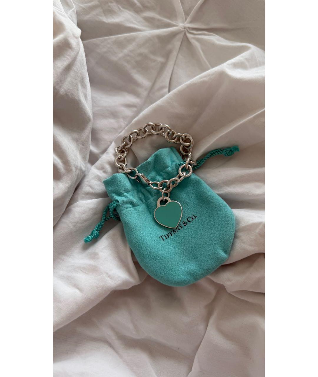 TIFFANY&CO Бирюзовый серебряный браслет, фото 3