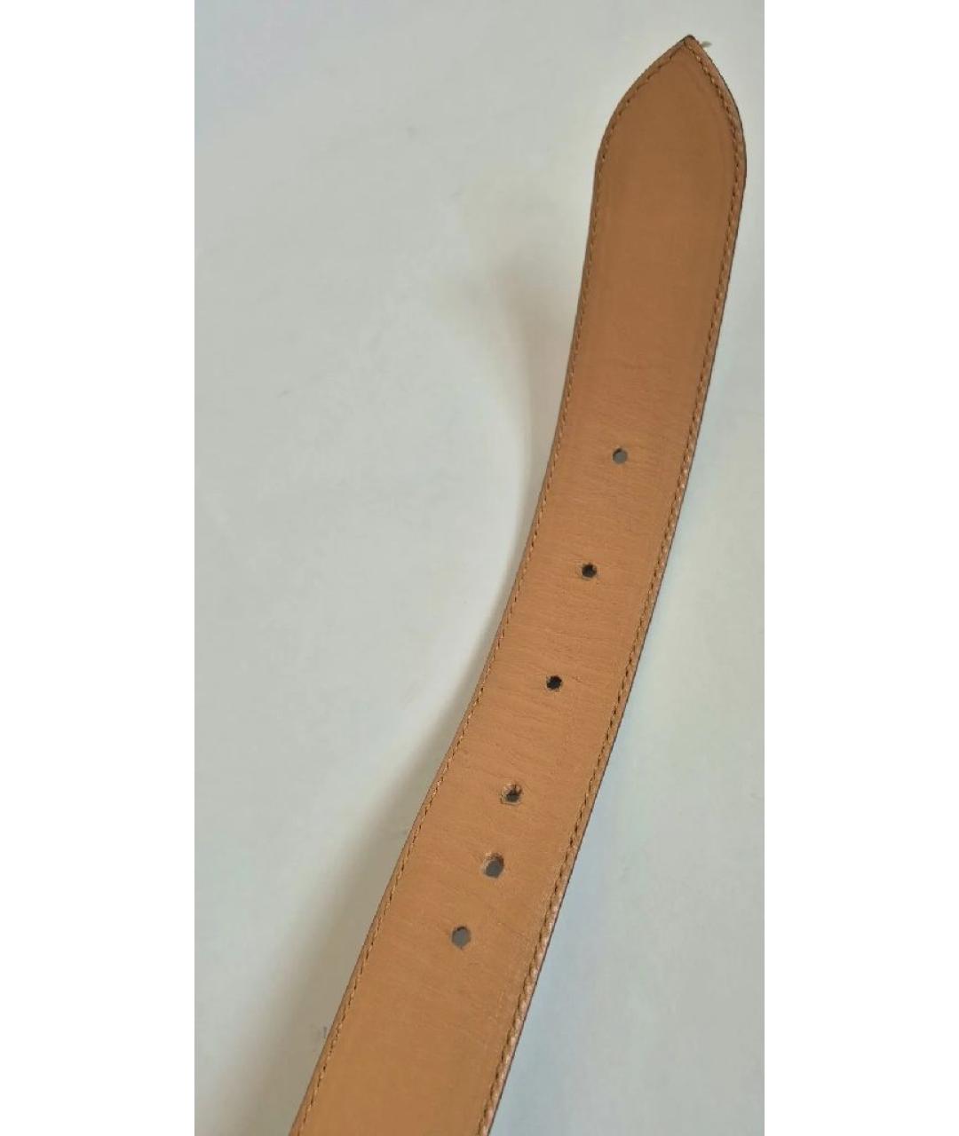 ARTIOLI Коричневый ремень из экзотической кожи, фото 6