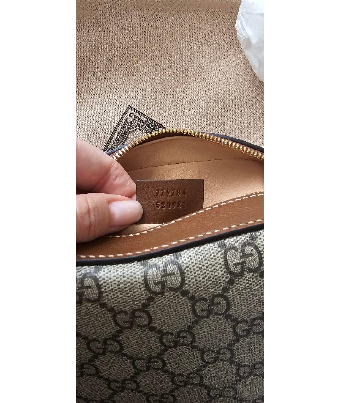 GUCCI Коричневая сумка через плечо, фото 8