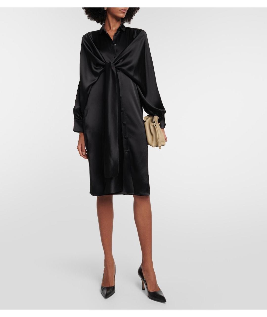 LOEWE Черное коктейльное платье, фото 2