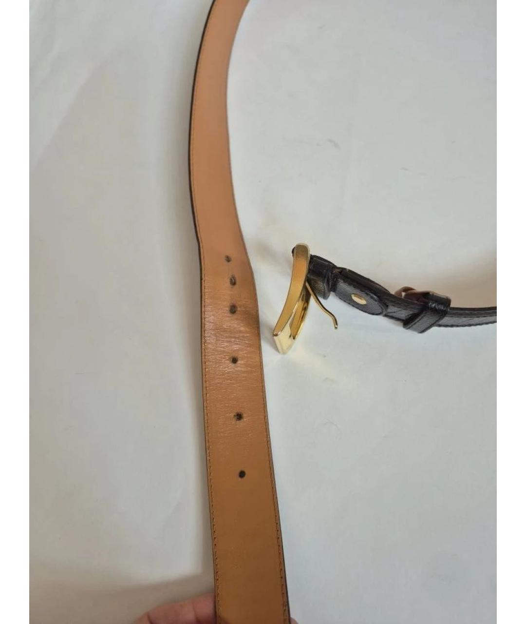 ARTIOLI Черный ремень из экзотической кожи, фото 8