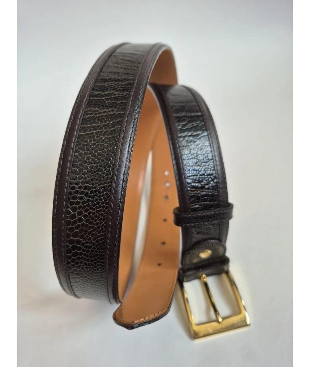ARTIOLI Черный ремень из экзотической кожи, фото 7