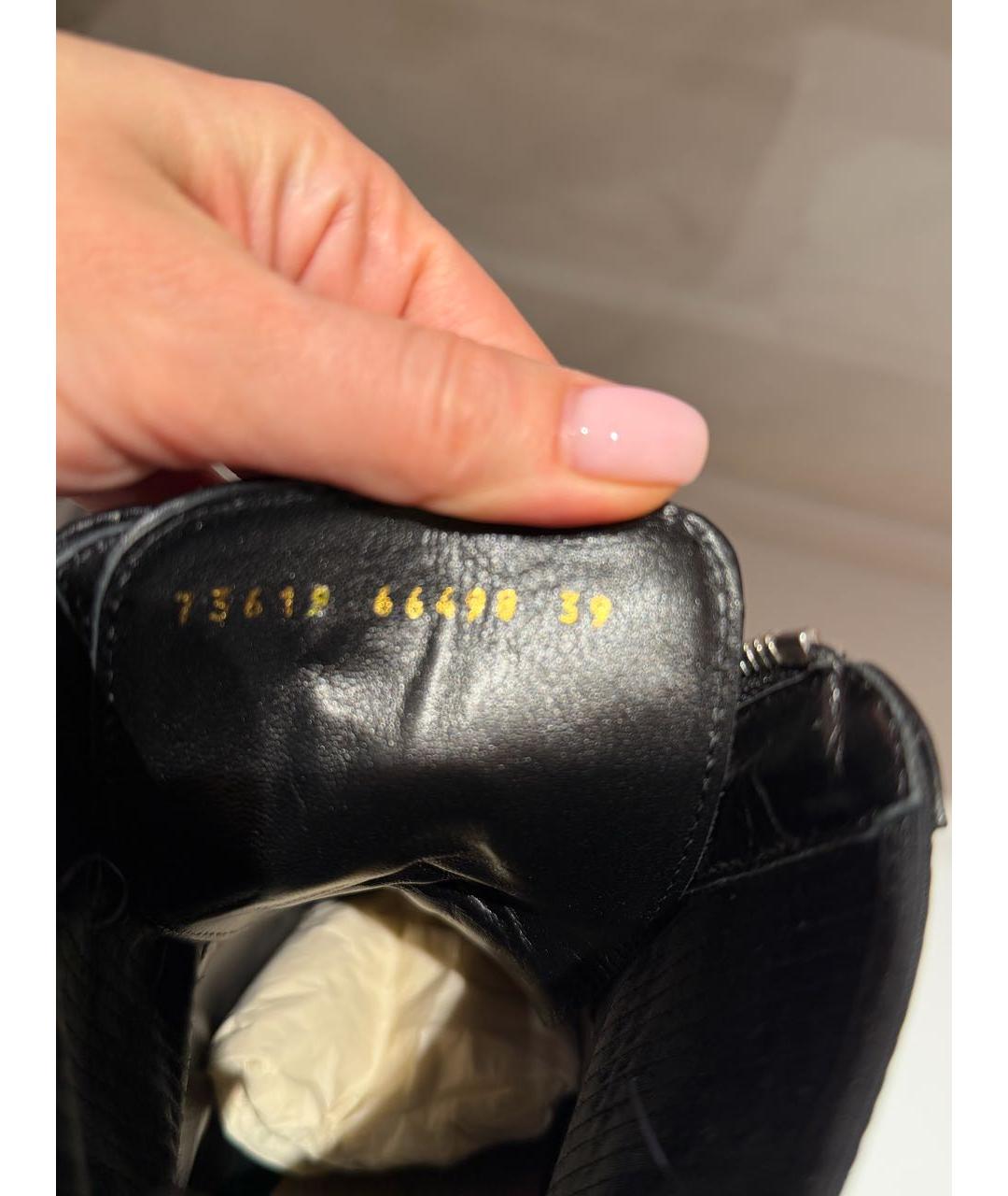 GIANVITO ROSSI Черные кожаные ботильоны, фото 3