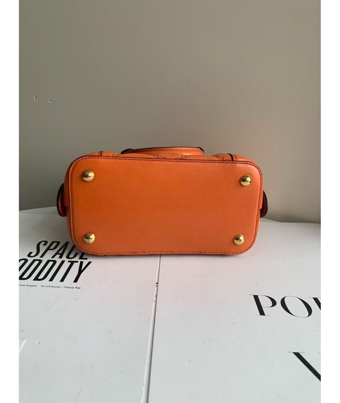 GUCCI Оранжевая кожаная сумка через плечо, фото 6