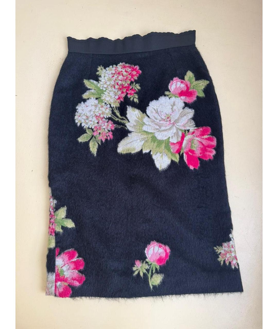 DOLCE&GABBANA Черная юбка миди, фото 9