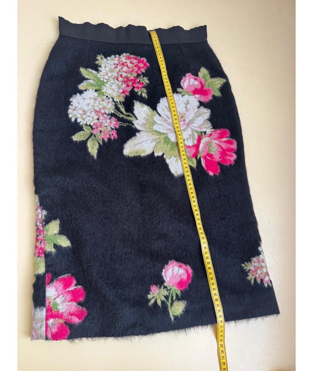 DOLCE&GABBANA Черная юбка миди, фото 5