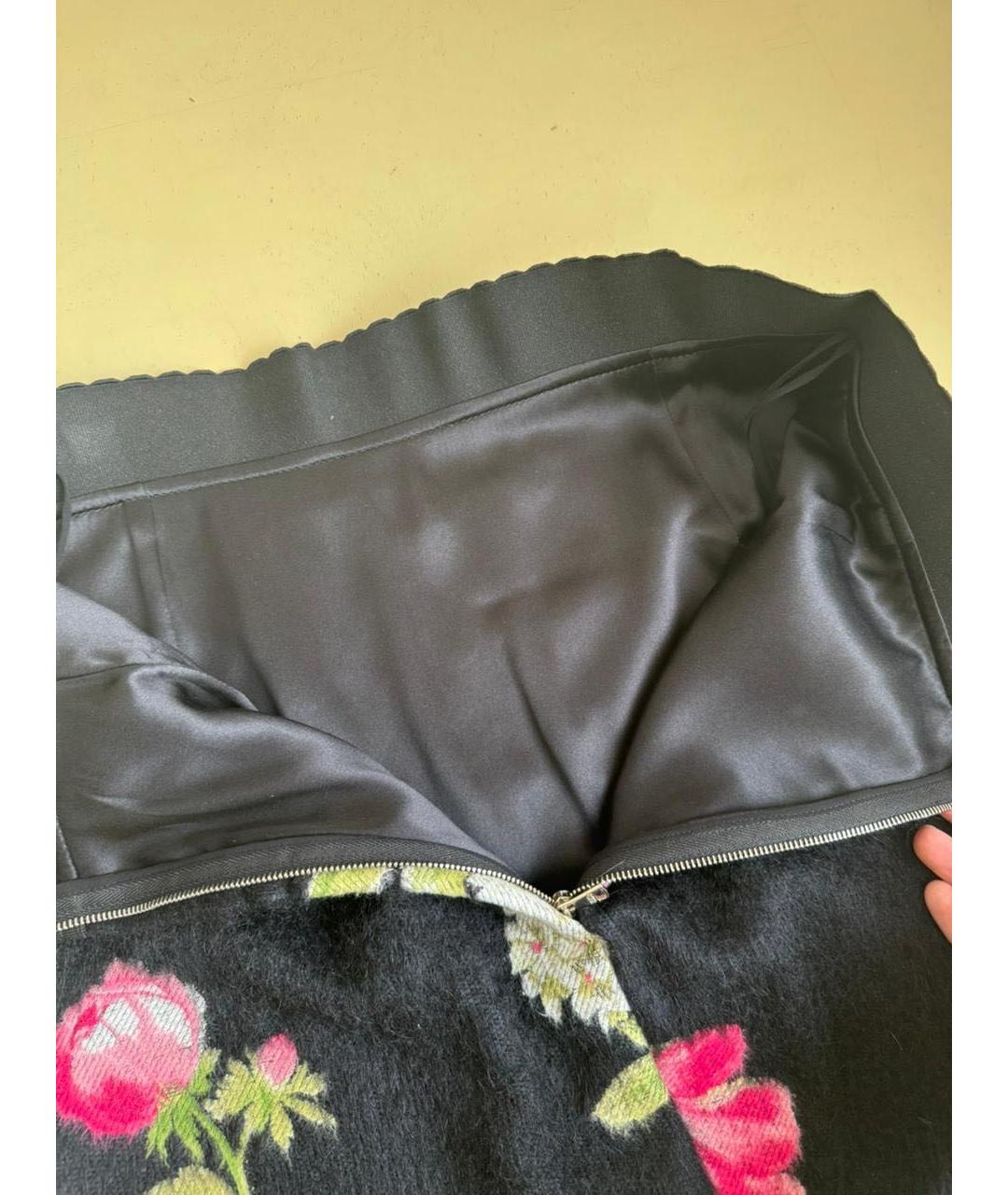 DOLCE&GABBANA Черная юбка миди, фото 3