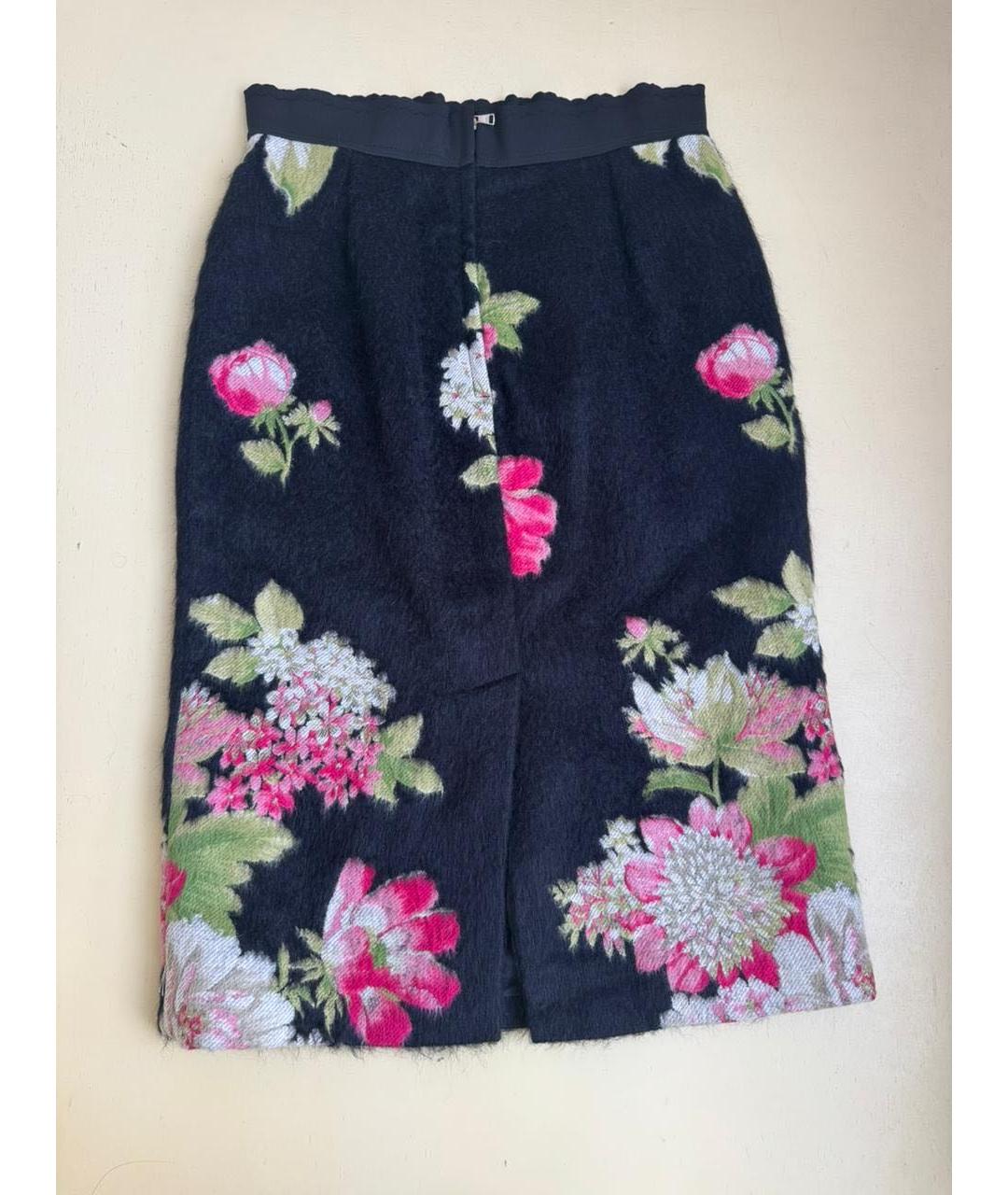 DOLCE&GABBANA Черная юбка миди, фото 2