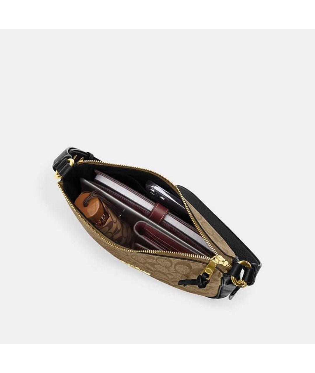 COACH Коричневая сумка через плечо, фото 2