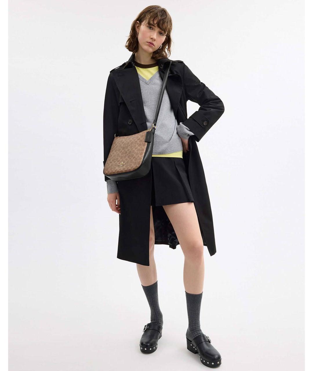 COACH Коричневая сумка через плечо, фото 4