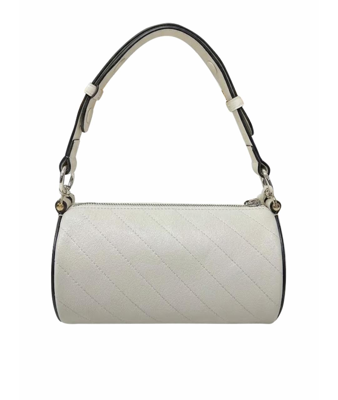 GUCCI Белая кожаная сумка с короткими ручками, фото 1