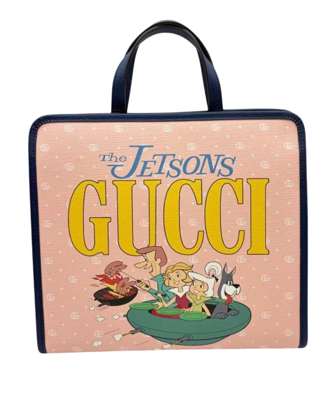 GUCCI Розовая сумка тоут, фото 1