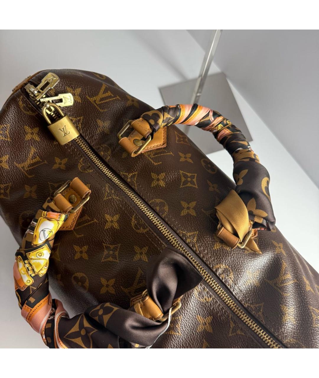LOUIS VUITTON Коричневая сумка с короткими ручками, фото 5