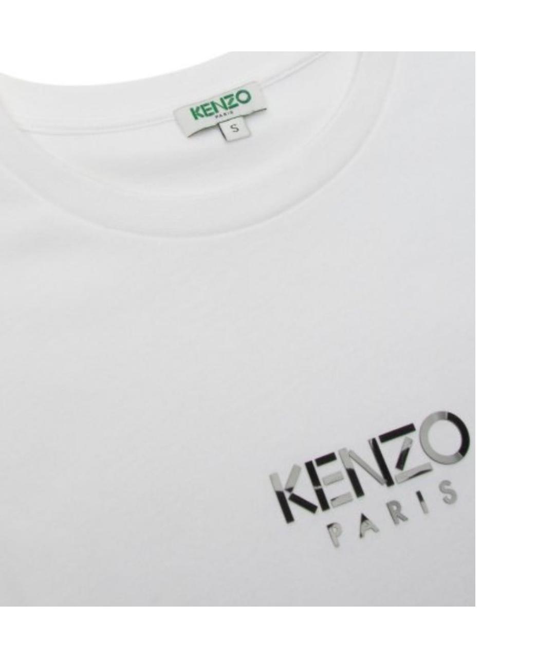 KENZO Белое хлопковое повседневное платье, фото 6