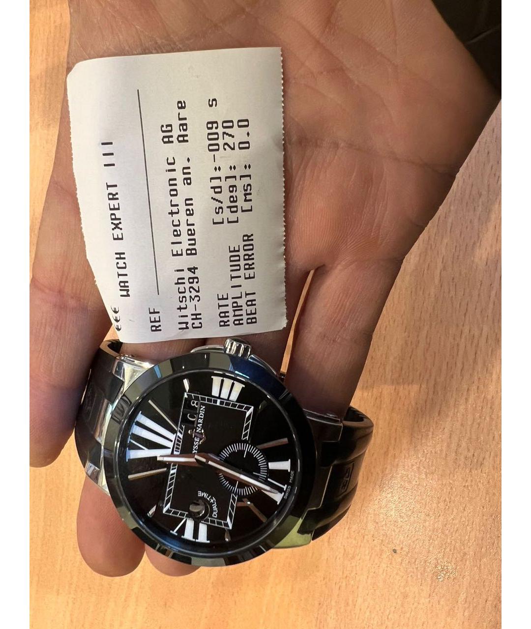 Ulysse Nardin Серебряные стальные часы, фото 7