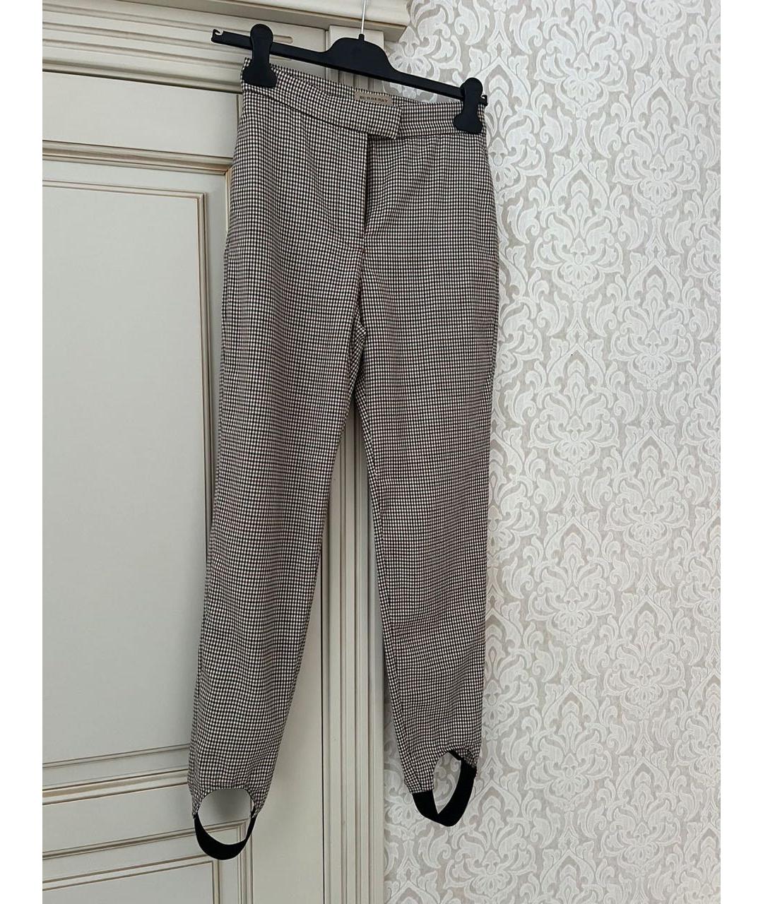 BURBERRY Коричневые брюки узкие, фото 2