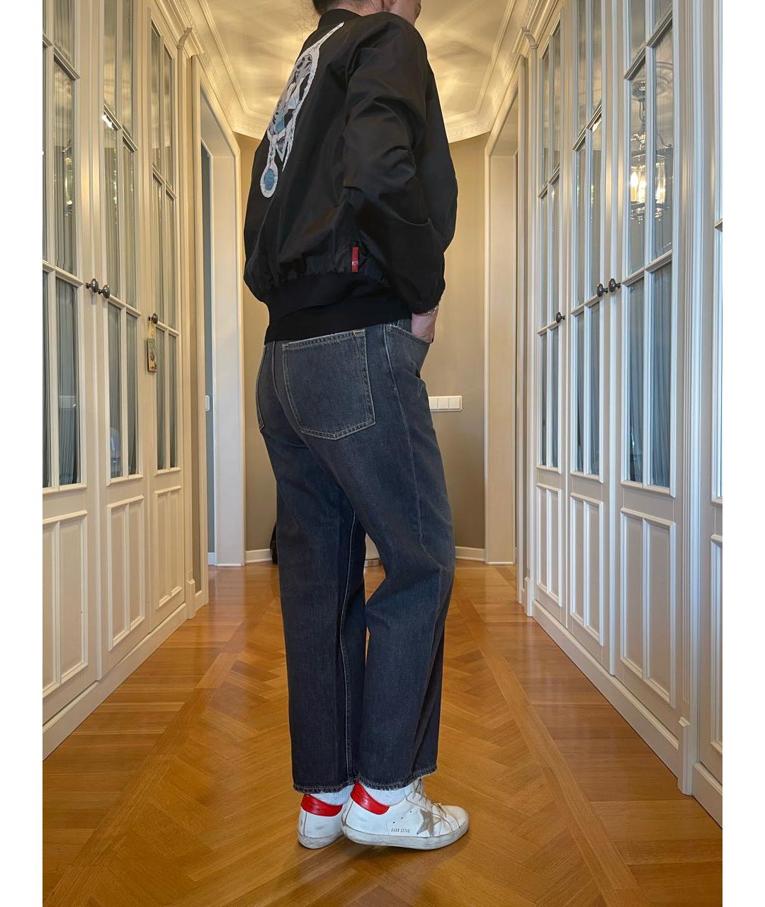 GOLDEN GOOSE Черные хлопковые прямые джинсы, фото 6